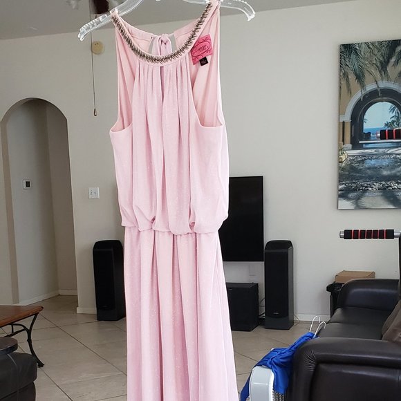 POMPAUS  Girly  women's Maxi Dress . - Picture 3 of 16